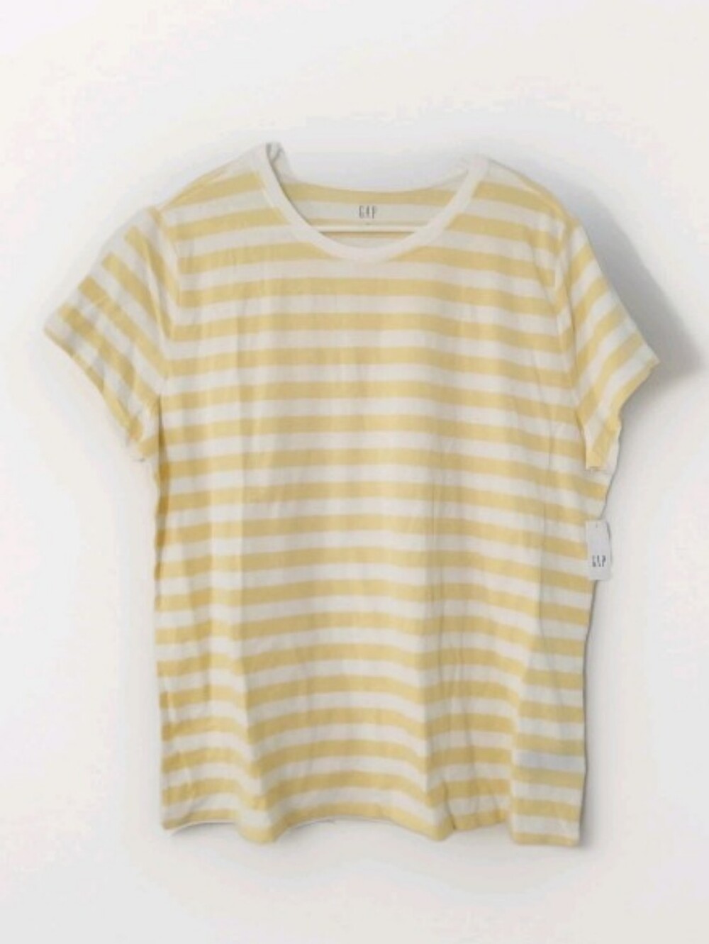 NWT Gap Yellow Striped Tee Top T-shirt XXL
